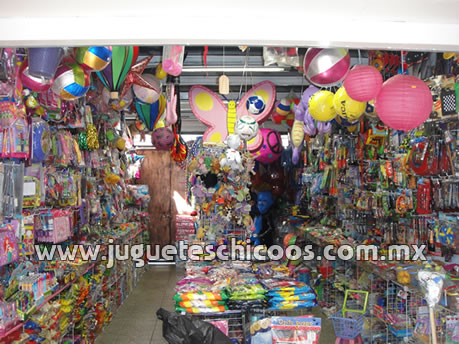 Juguetes para piñatas en Zumpango del Rio